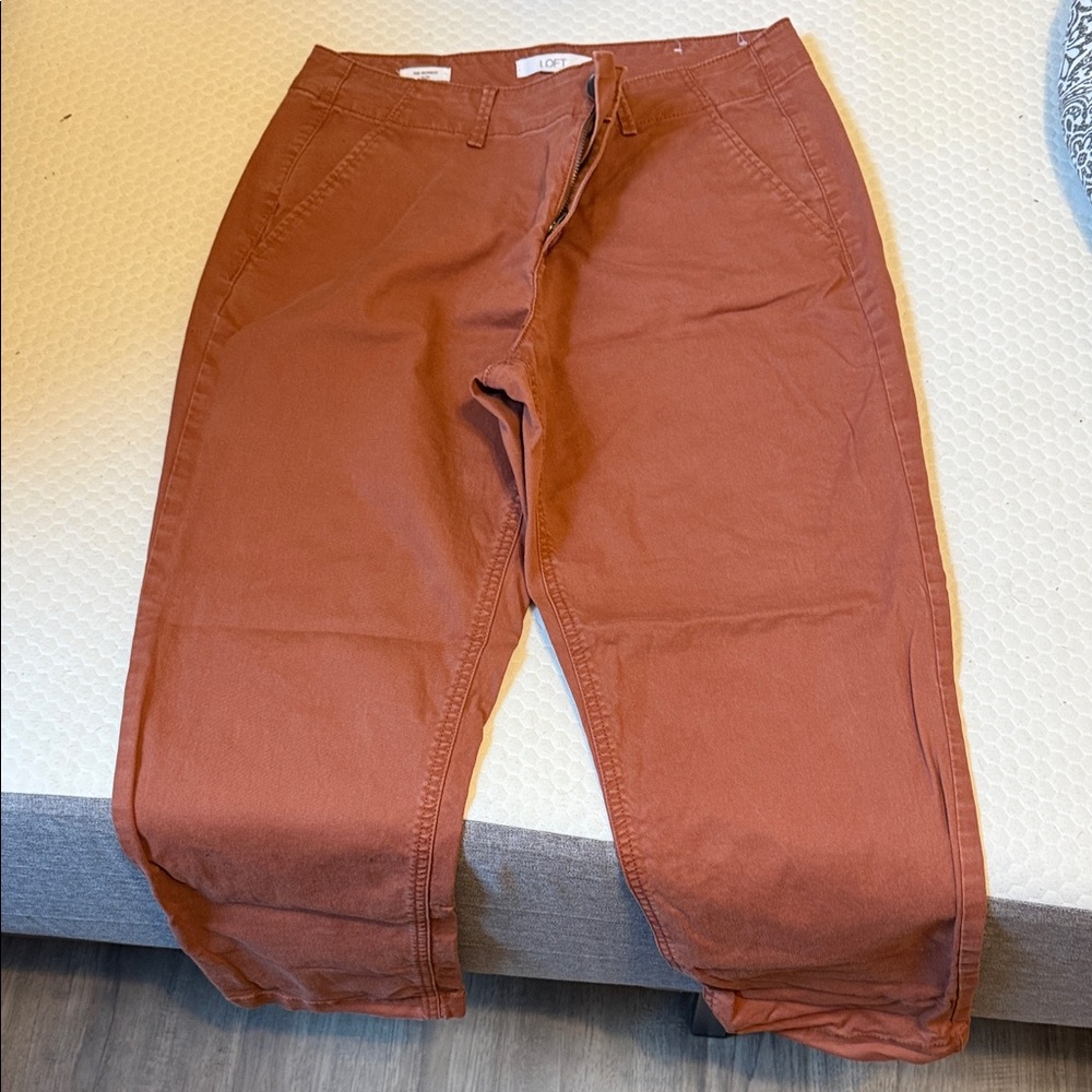 LRust Orange Casual Pants